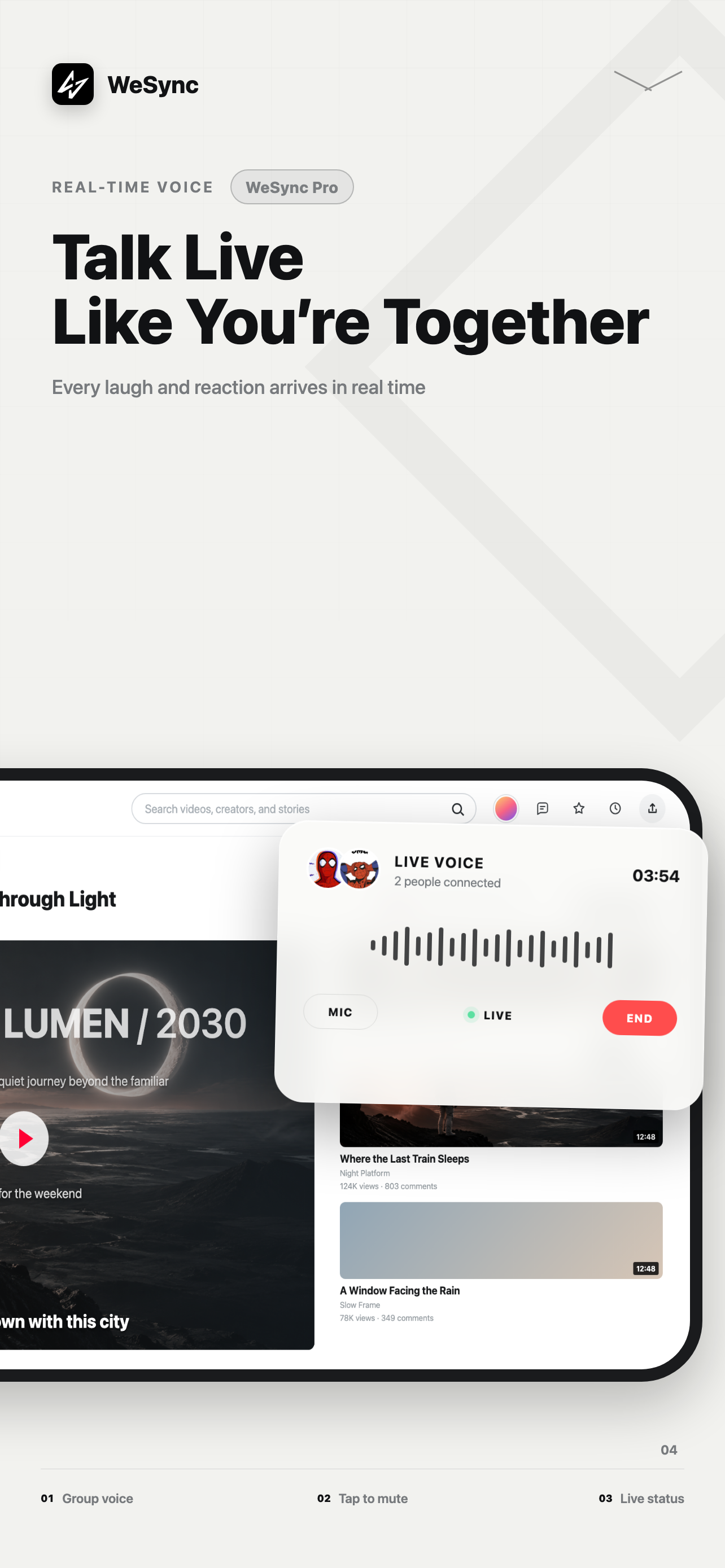 Real-time voice